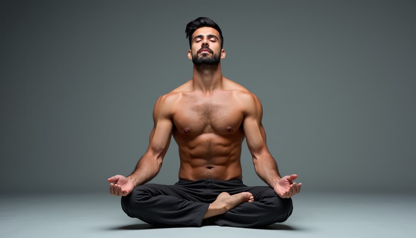 Man meditating