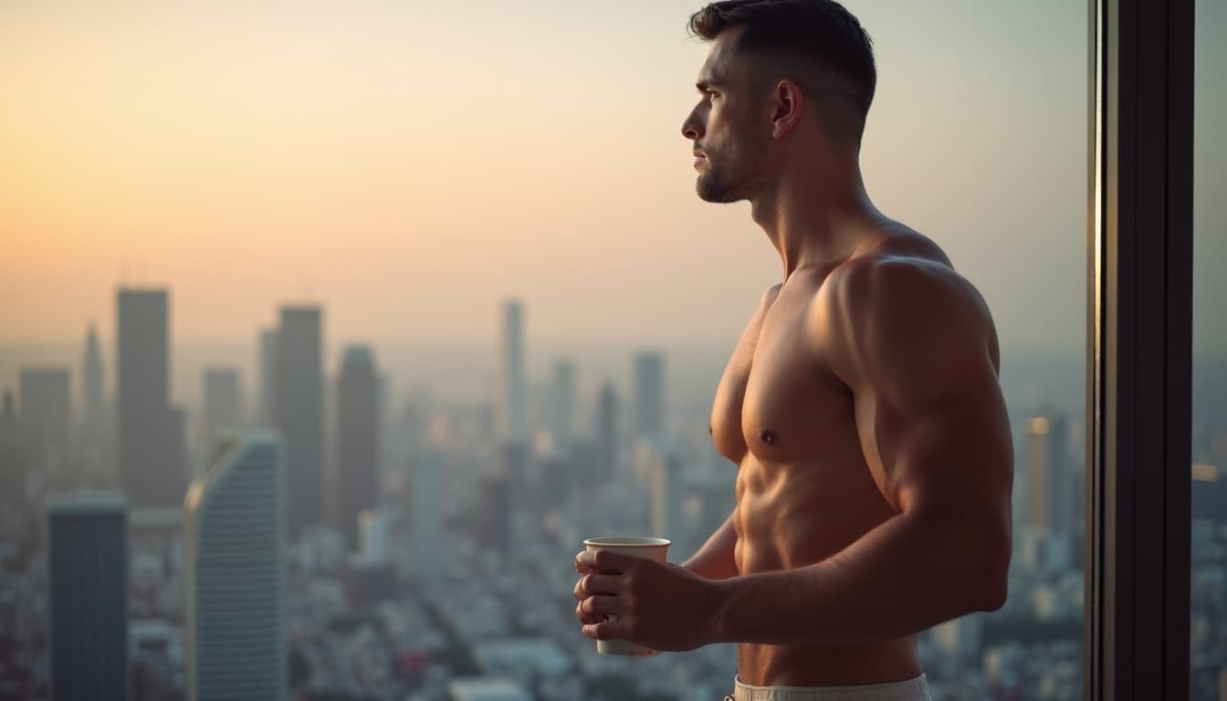 Hombre en pose pensativa