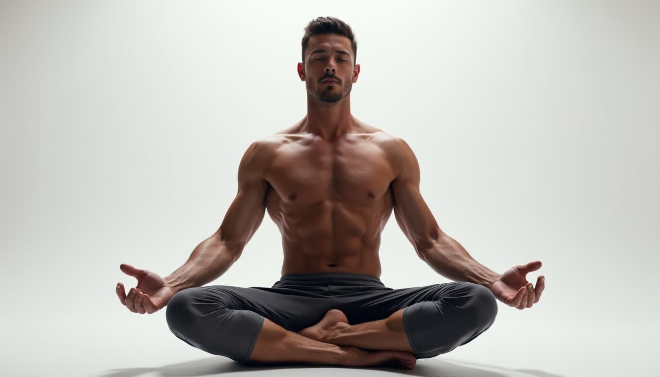 Man meditating