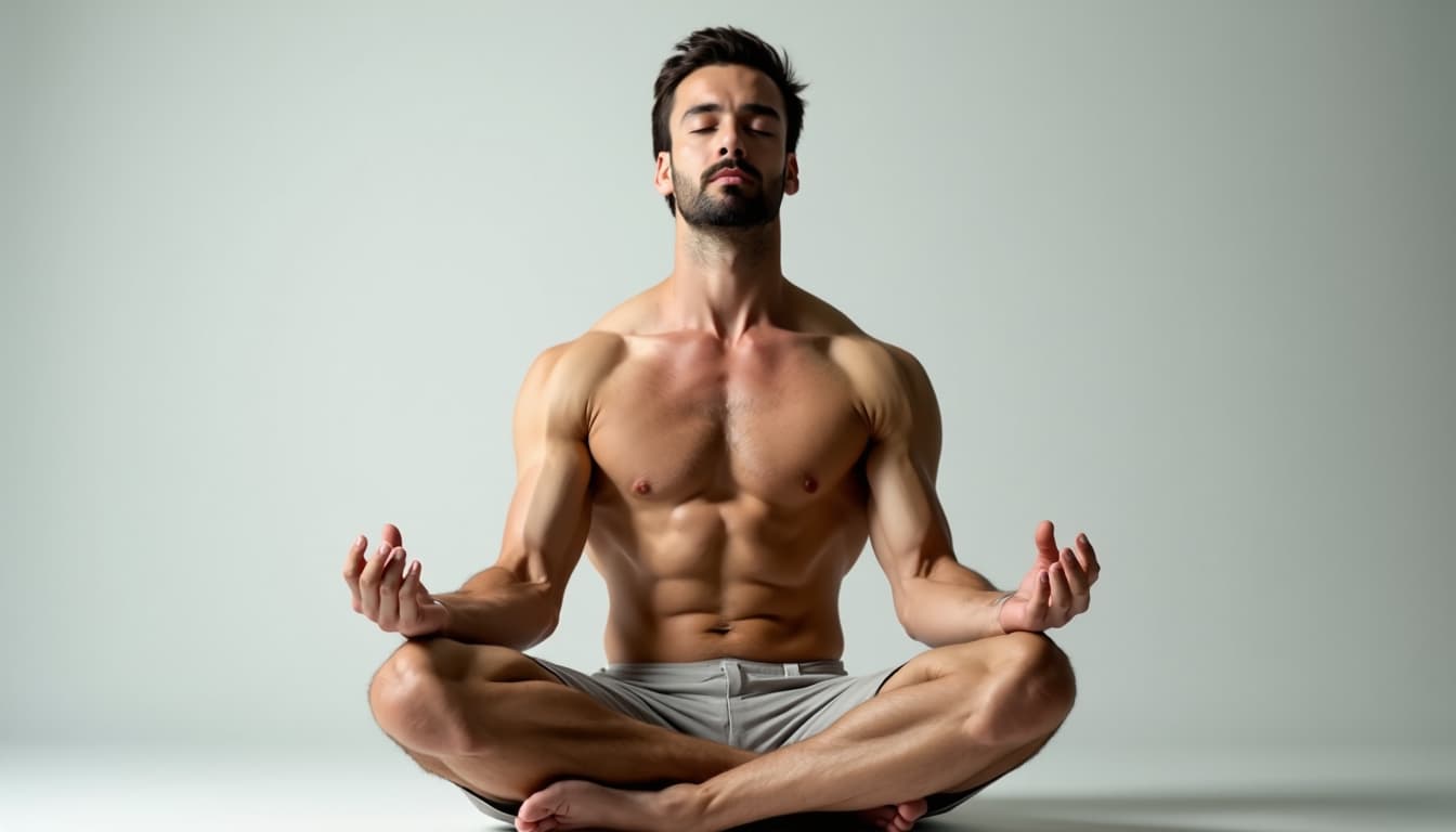 Man meditating