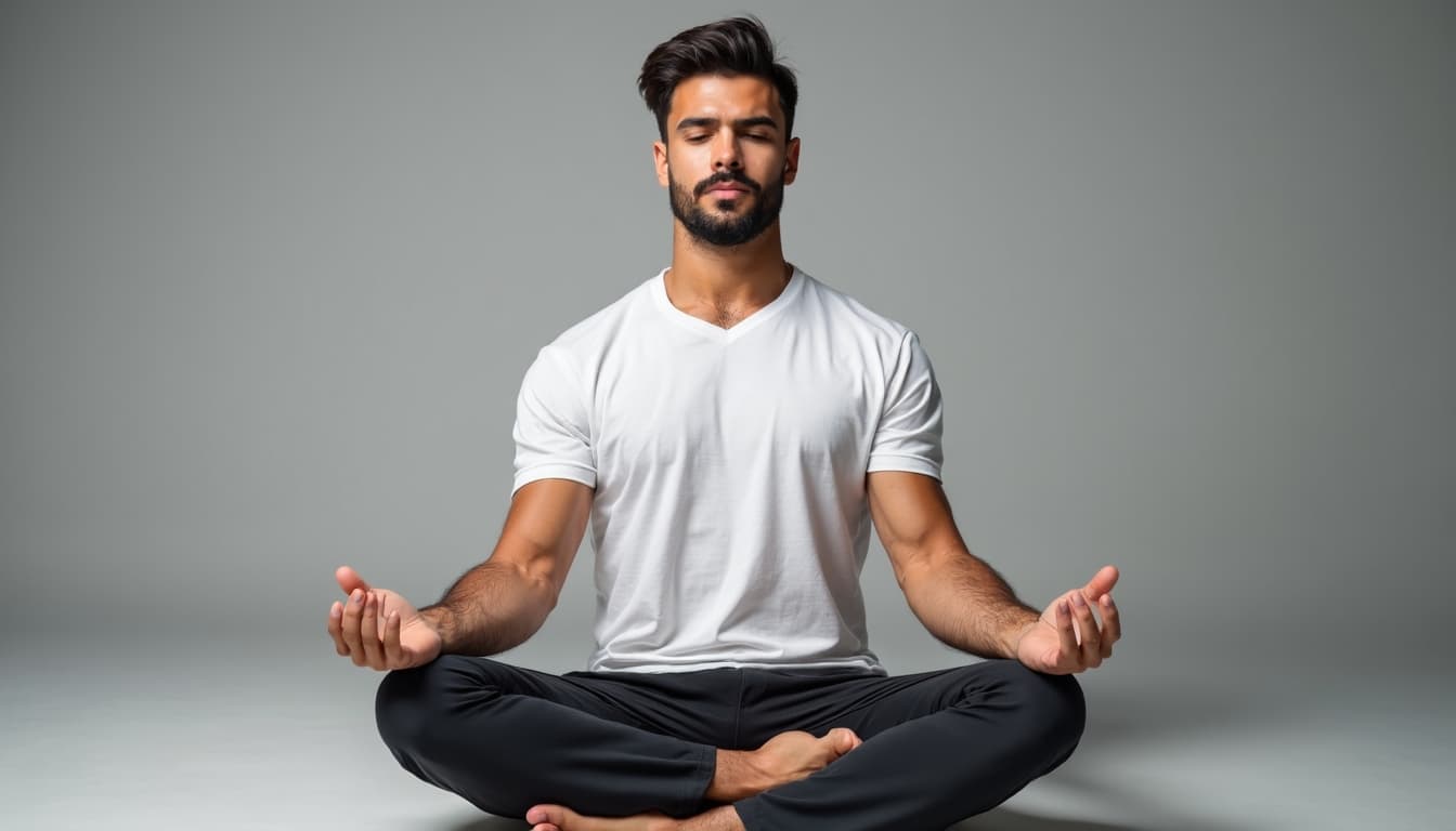 Man meditating