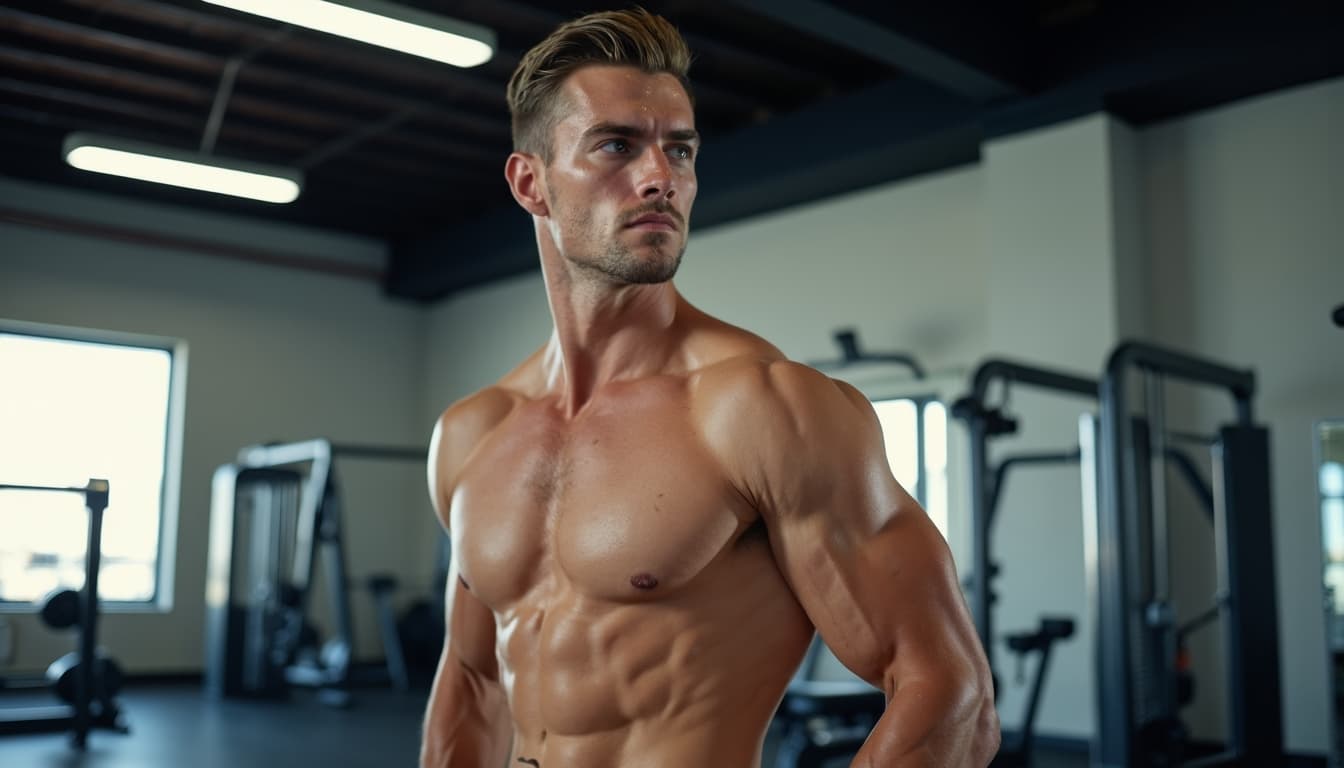 Man maintaining a healthy lifestyle