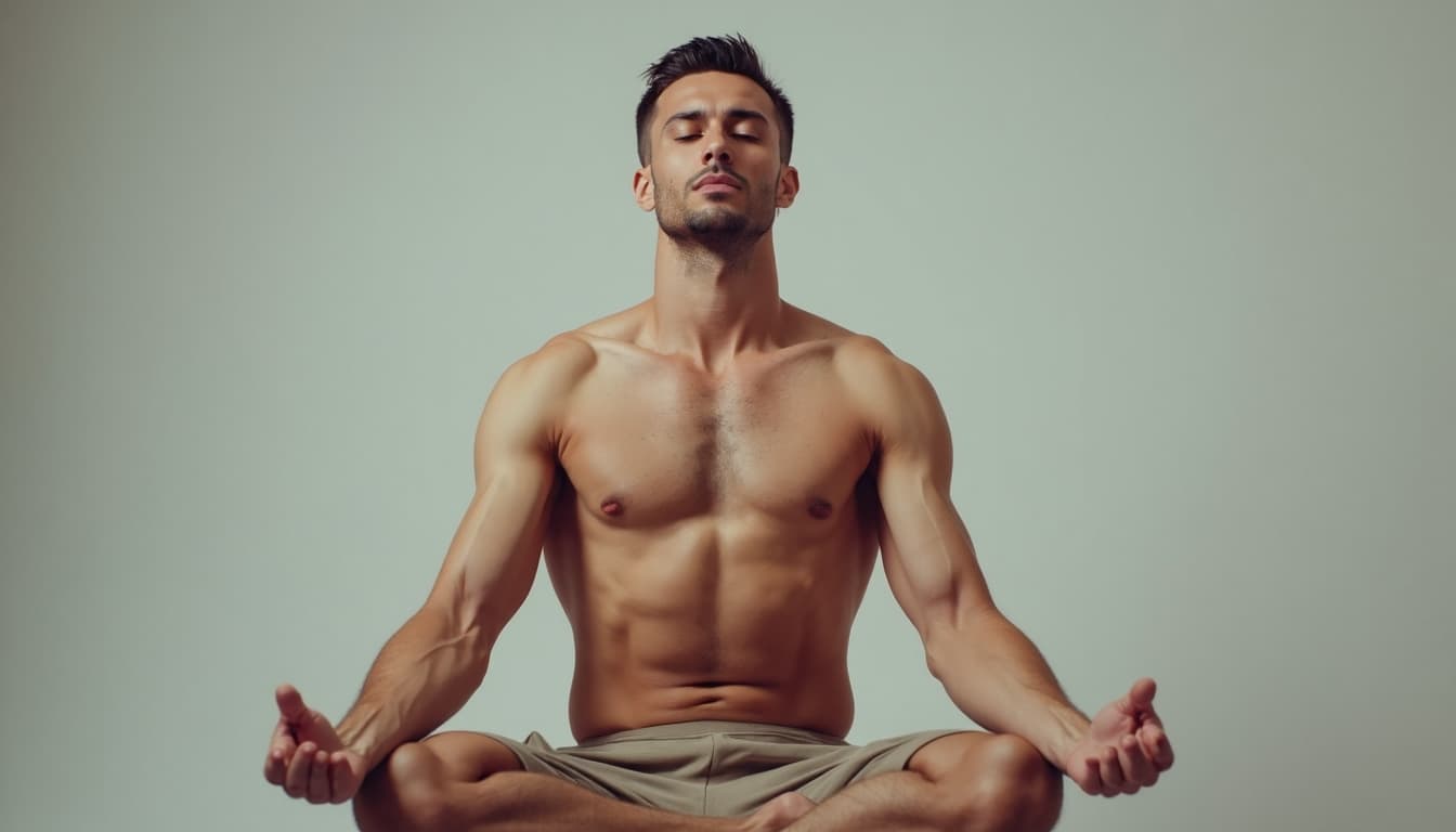 Man practicing mindfulness and digital detox