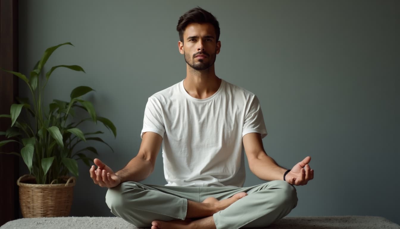 Mental health resilience concept male