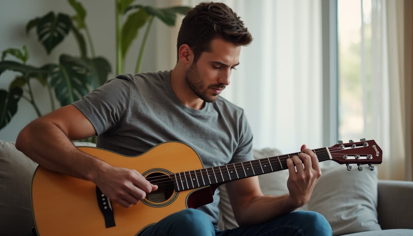 Man Showcasing Hobbies