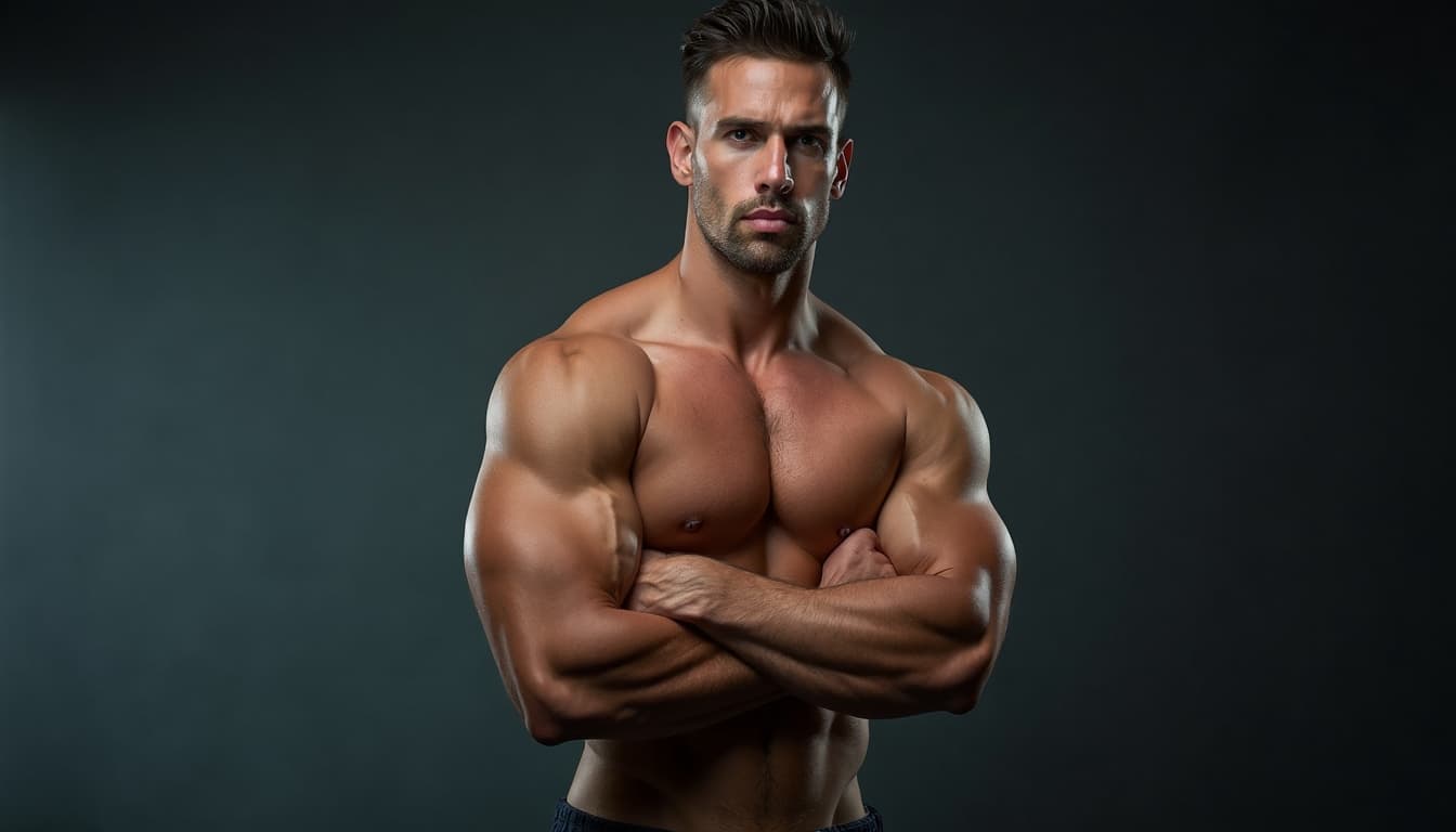 Man displaying impressive physique