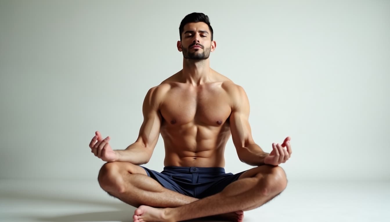 Man meditating