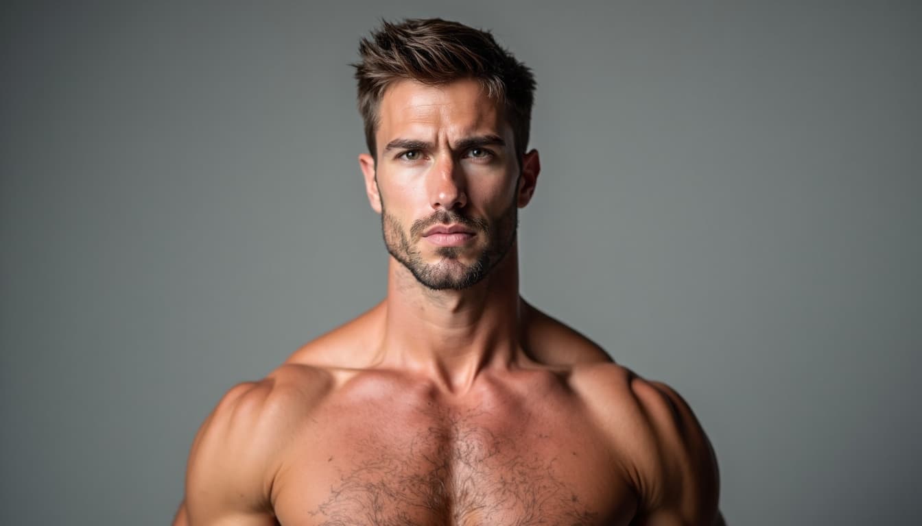 Man looking determined