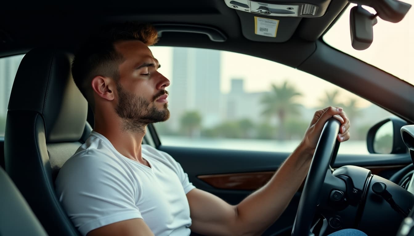 Composed Driver's Posture