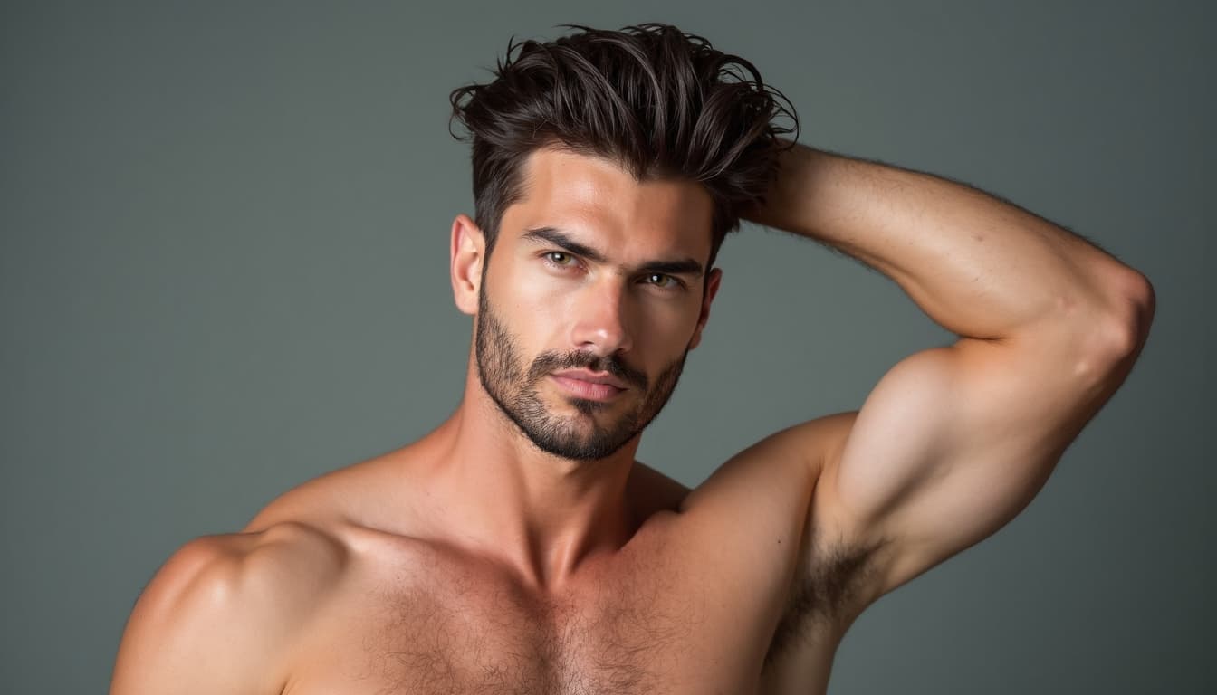 Man with Confident Hair Style