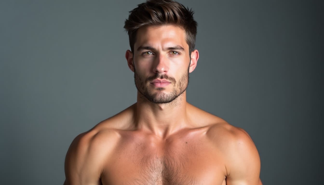 Man with healthy skin