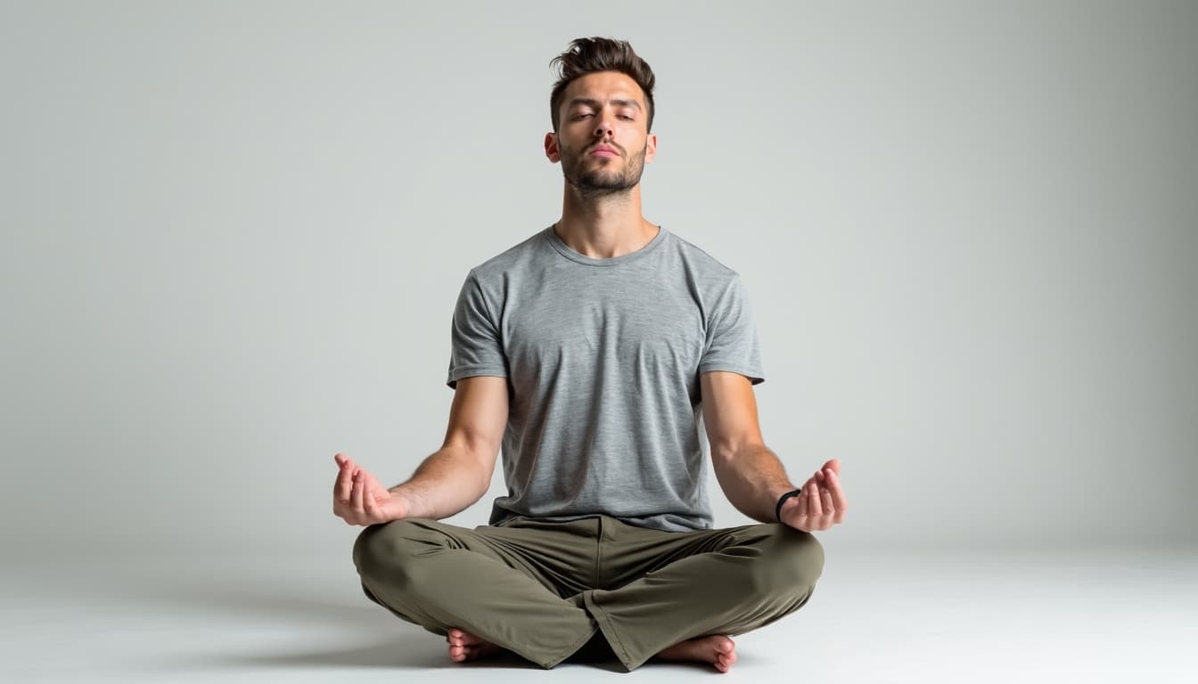 Man practicing mindfulness