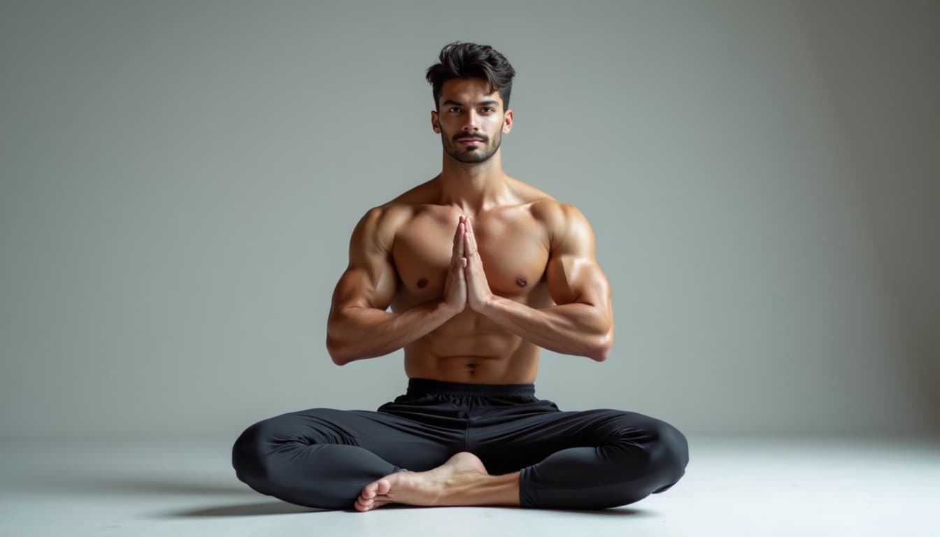 Man doing yoga