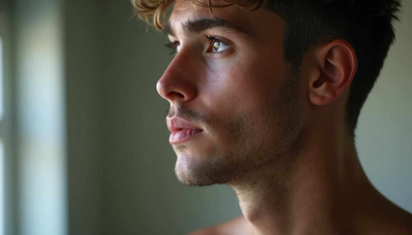 Man Doing Breathwork Exercise