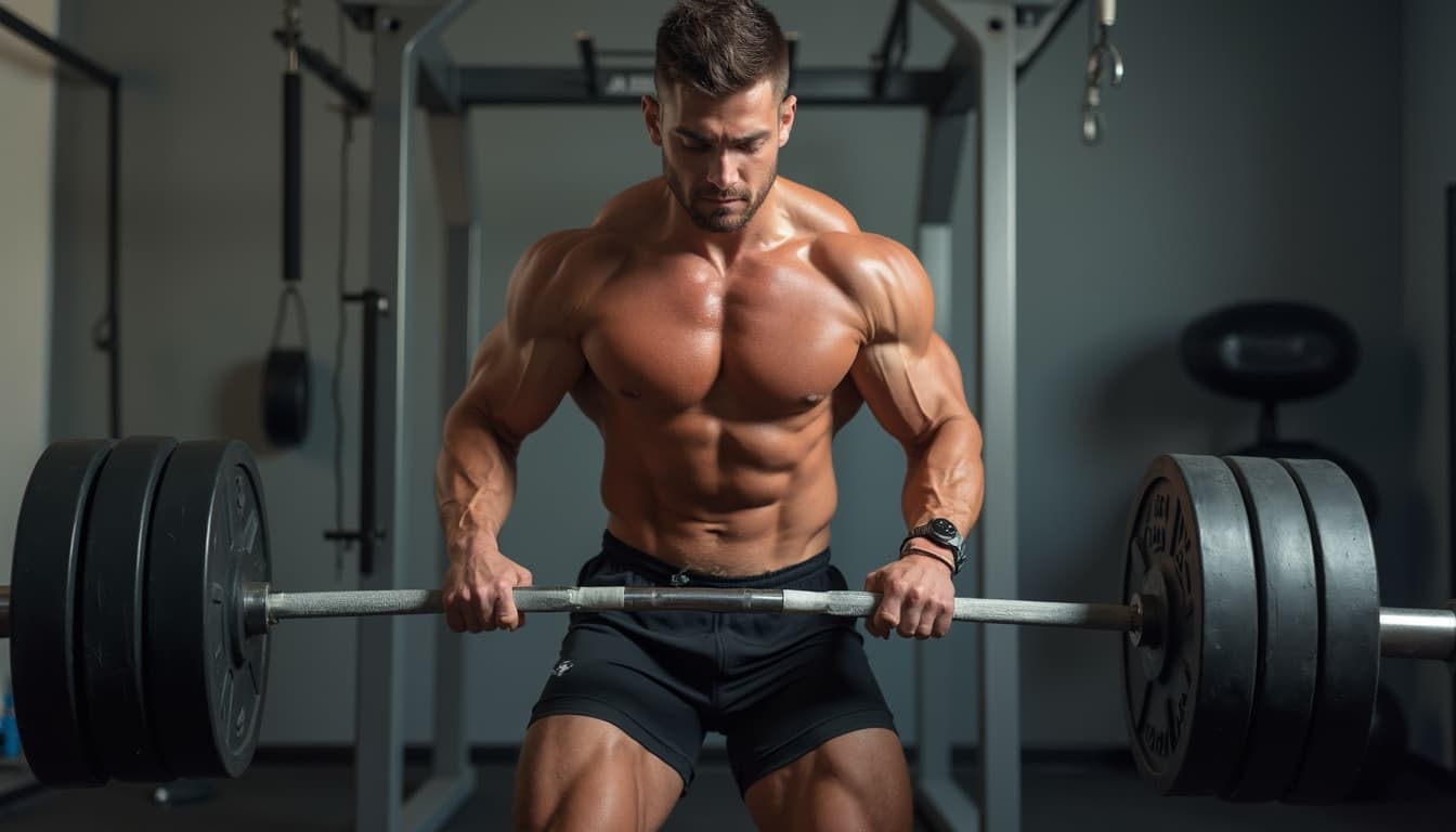 Männliches Krafttraining