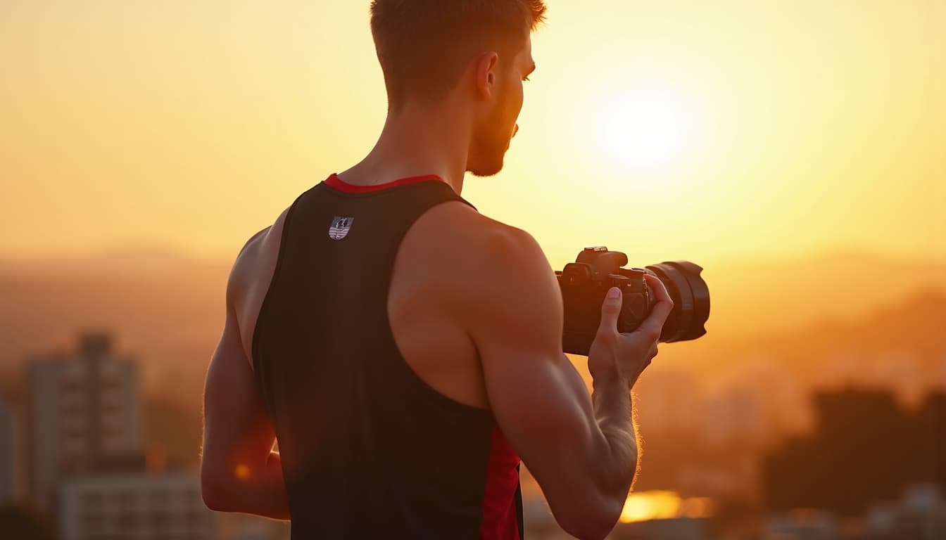 A Photographer at Golden Hour