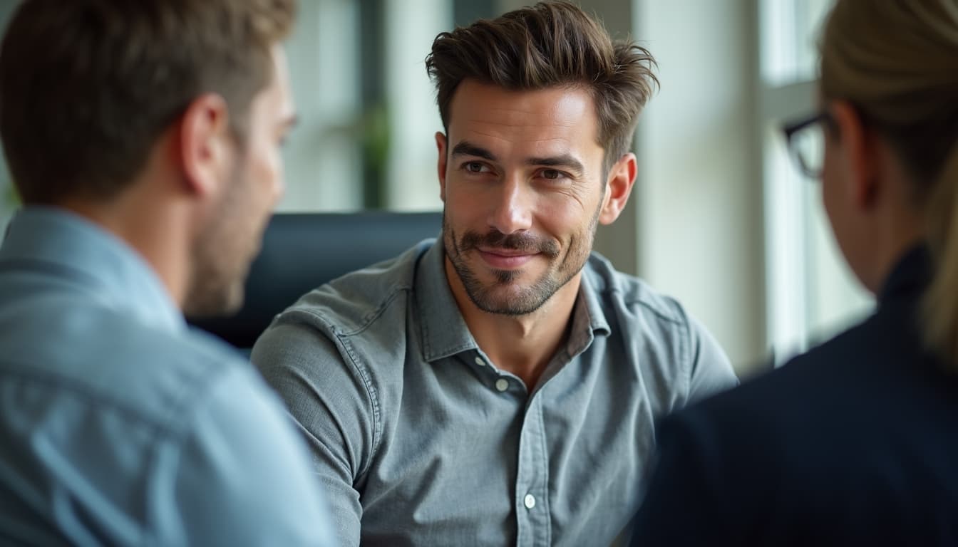 Man Communicating