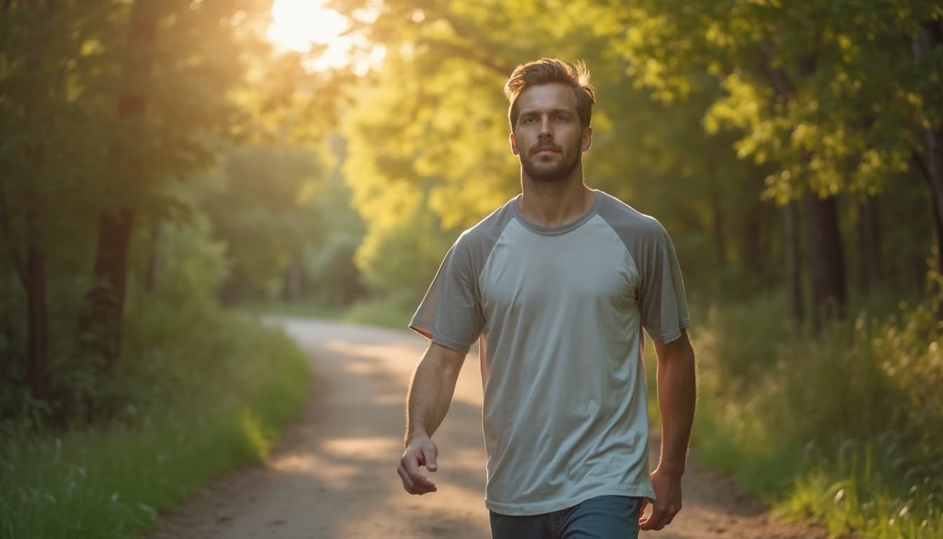 Breathing and awareness in walking