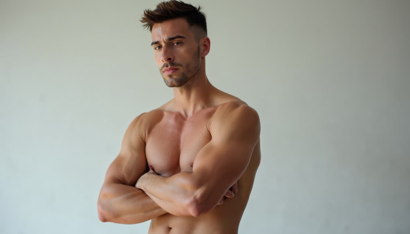 Man demonstrating core strength and control