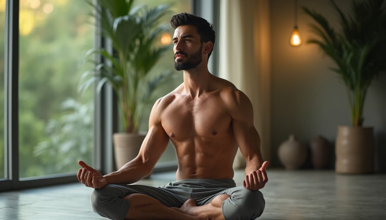 Man Meditating