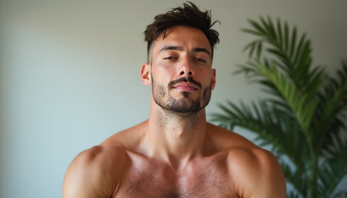 Man with clear mental focus