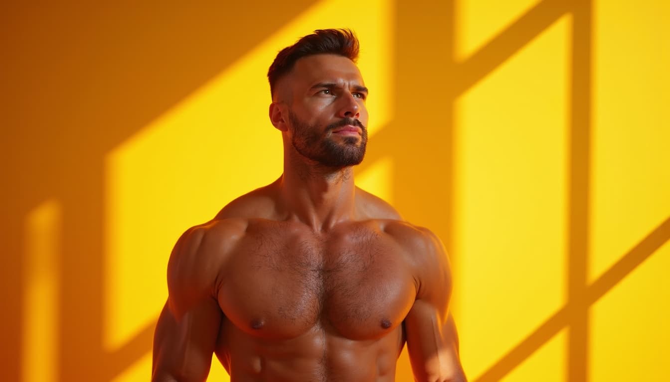 Man with radiant vitality