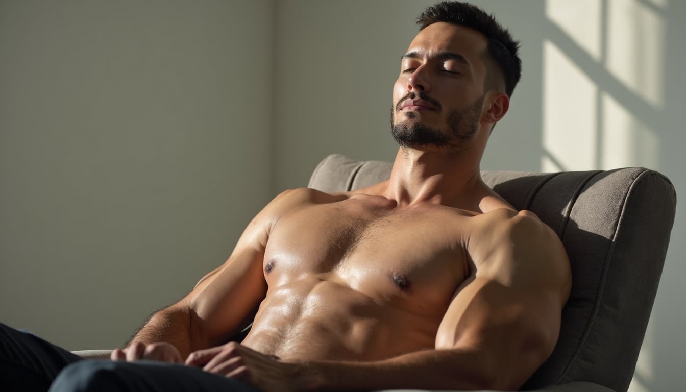 Man practicing mindfulness