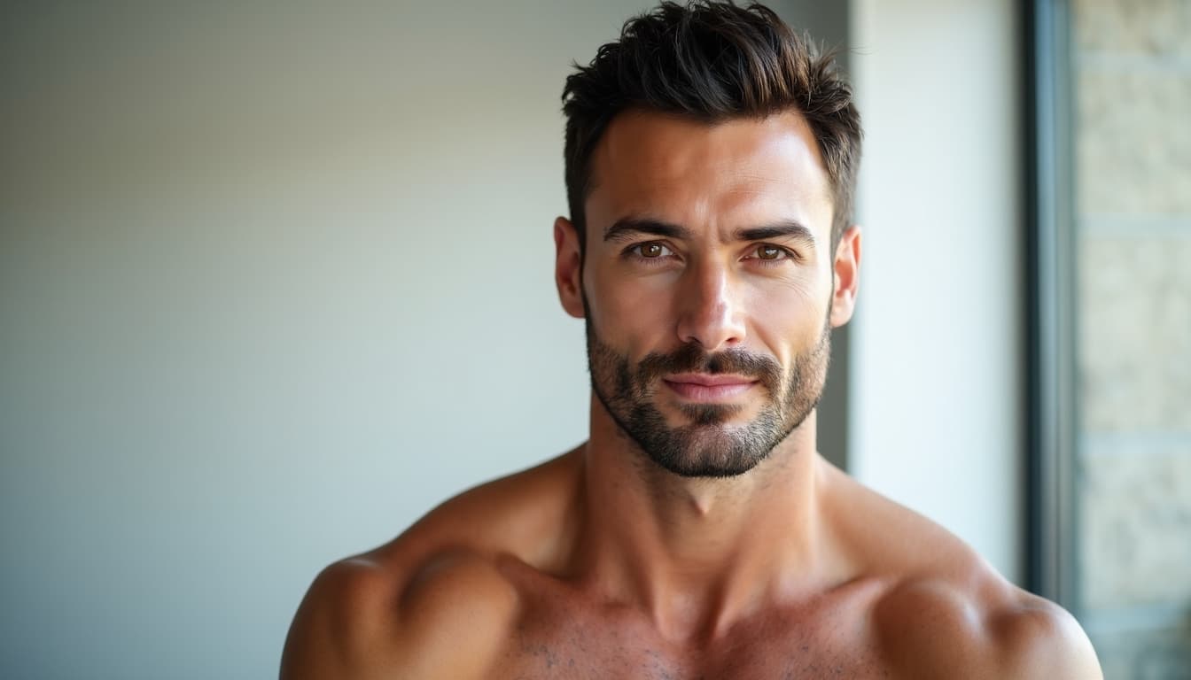 Man with clear vision and confident decision