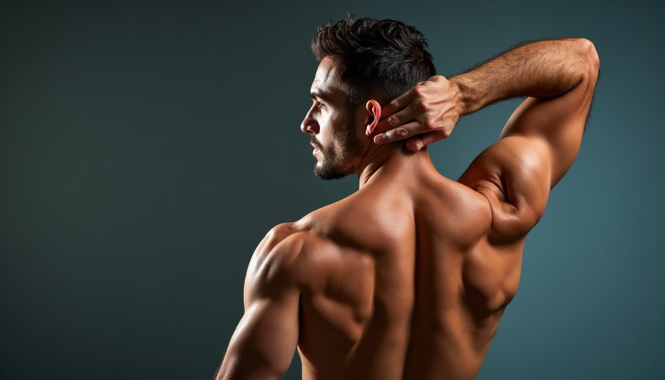 Man stretching