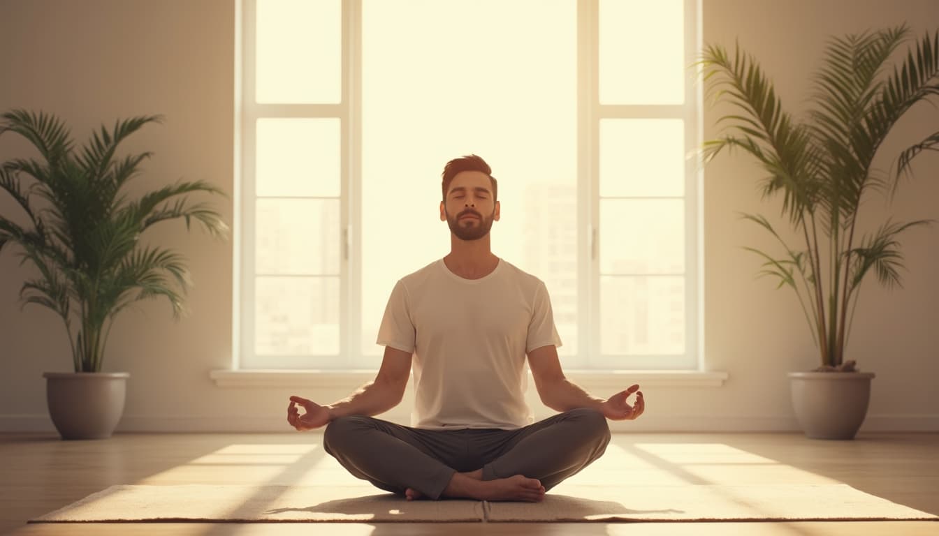 Man Practicing Mindfulness