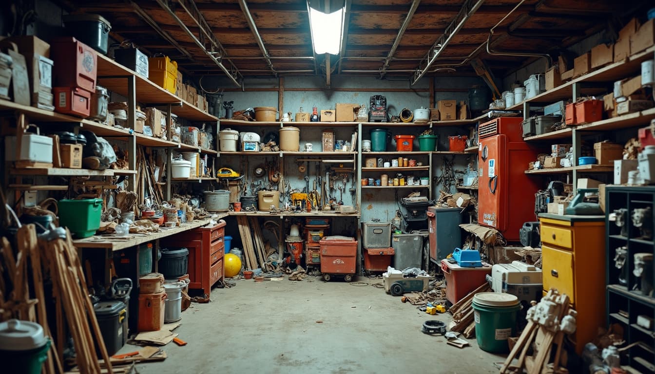 Cluttered Garage