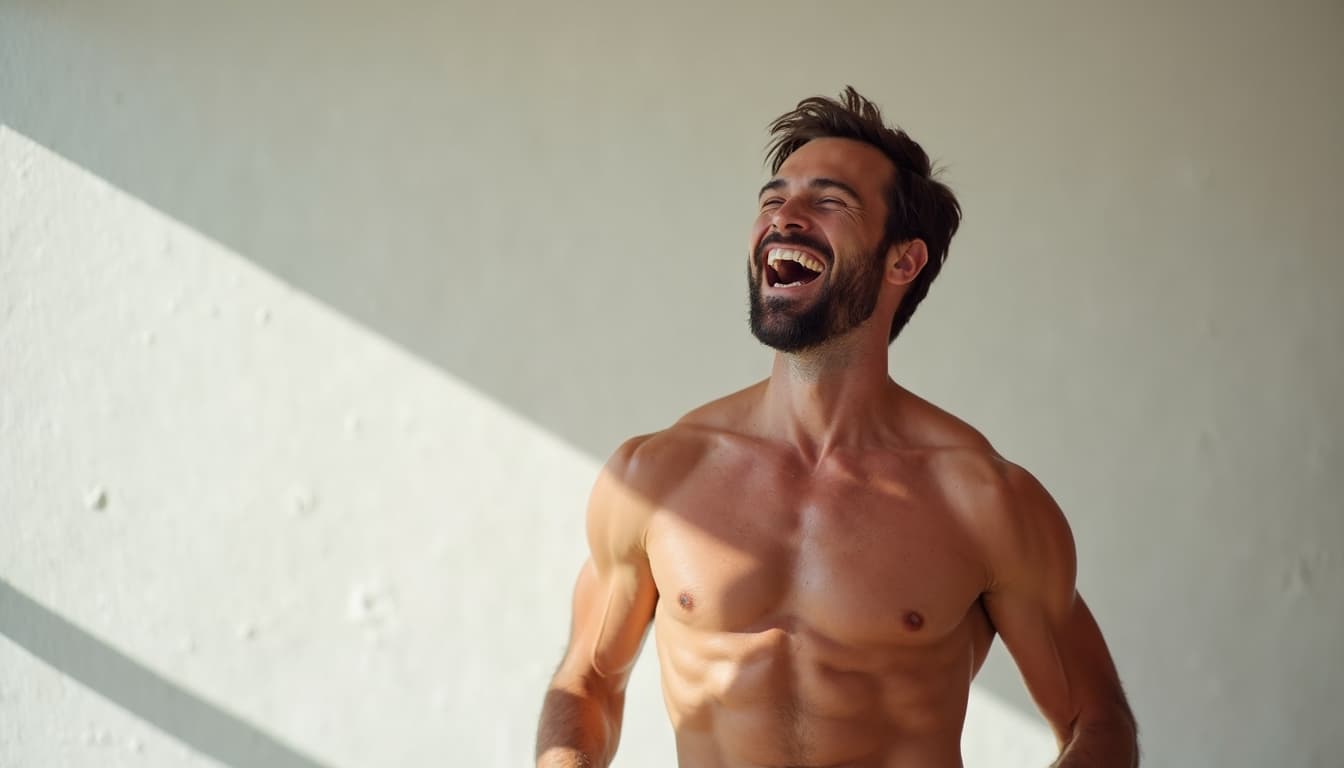 Vibrant Man Enjoying Life