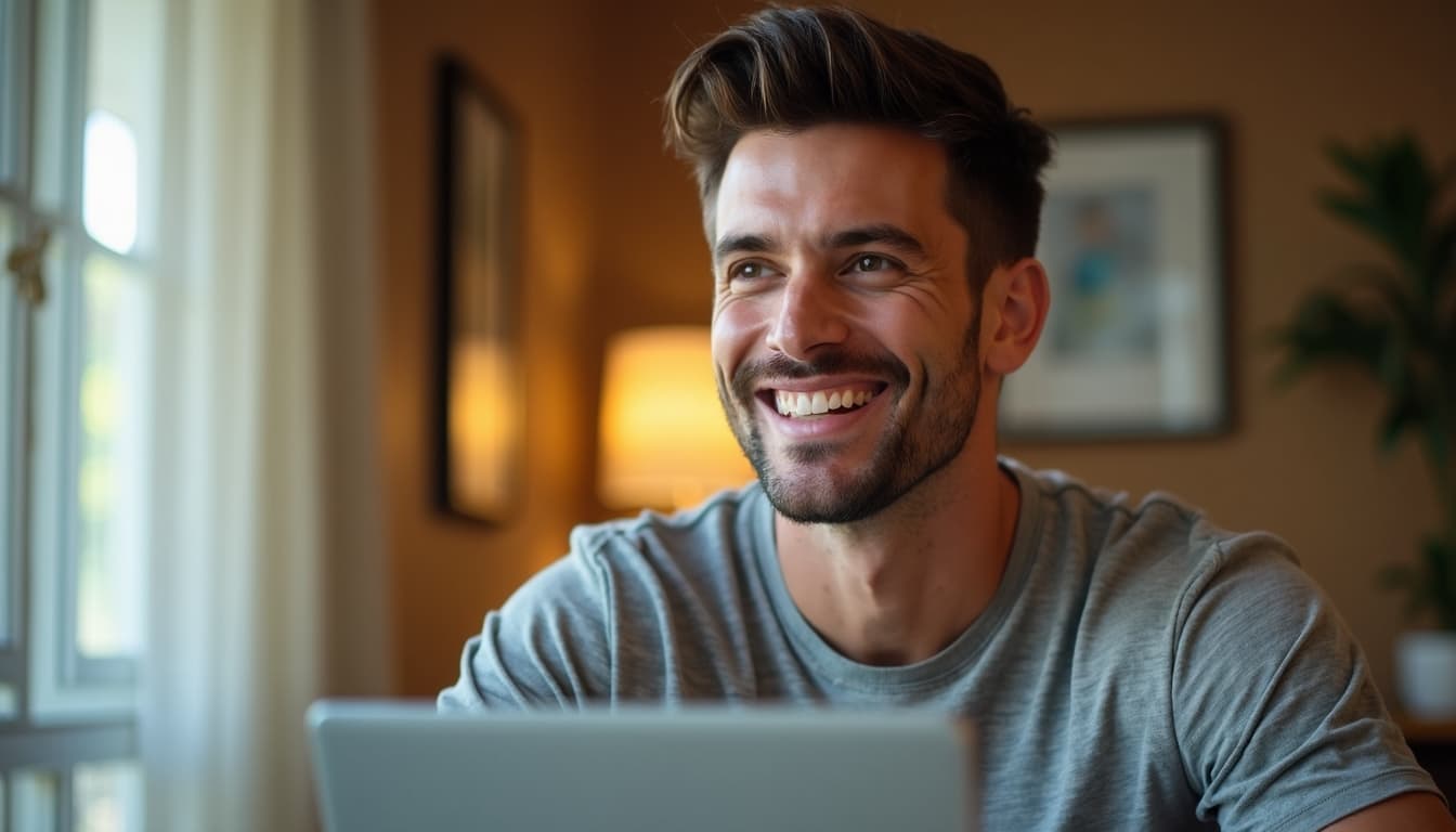 Man making authentic connections through language