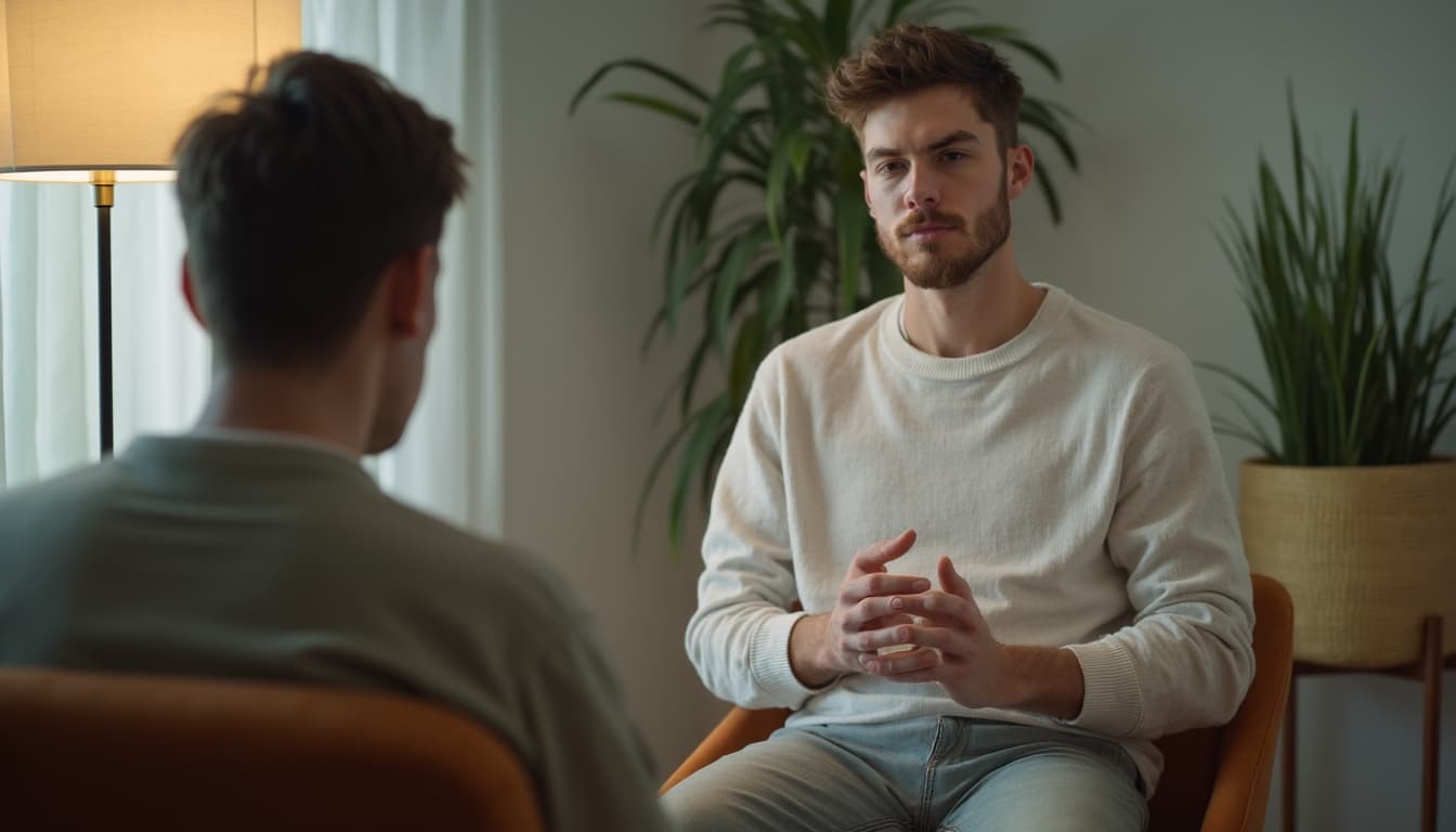 Sessione terapeutica per uomini