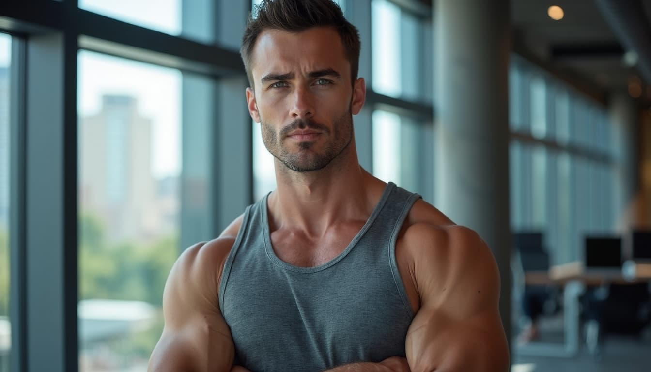 Assertive Man with Clear Vision